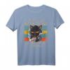 I Hate Morning People And Mornings And People Kaffee Katze T-Shirt – Lustiges Morgenmuffel Shirt für Büro und Kaffeeliebhaber