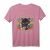 I Hate Morning People And Mornings And People Kaffee Katze T-Shirt – Lustiges Morgenmuffel Shirt für Büro und Kaffeeliebhaber