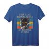 I Hate Morning People And Mornings And People Kaffee Katze T-Shirt – Lustiges Morgenmuffel Shirt für Büro und Kaffeeliebhaber