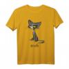 Lustiges Meh Cat Geschenk für Katzenliebhaber - Vintage Katze Wütendes Katzen T-Shirt als originelles Geschenk für Tierfans und Katzenbesitzer