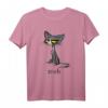 Lustiges Meh Cat Geschenk für Katzenliebhaber - Vintage Katze Wütendes Katzen T-Shirt als originelles Geschenk für Tierfans und Katzenbesitzer