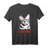 Satan Katze Lucipurr 666 Teufel Katzenbesitzer Metal T-Shirt – Humorvolles Halloween & Karneval Kostüm für Katzenliebhaber & Teufel-Fans