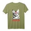 Satan Katze Lucipurr 666 Teufel Katzenbesitzer Metal T-Shirt – Humorvolles Halloween & Karneval Kostüm für Katzenliebhaber & Teufel-Fans