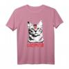 Satan Katze Lucipurr 666 Teufel Katzenbesitzer Metal T-Shirt – Humorvolles Halloween & Karneval Kostüm für Katzenliebhaber & Teufel-Fans