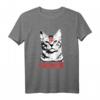 Satan Katze Lucipurr 666 Teufel Katzenbesitzer Metal T-Shirt – Humorvolles Halloween & Karneval Kostüm für Katzenliebhaber & Teufel-Fans