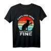 Cats And Wine Makes Everything Fine T-Shirt – Lustiges Katzen- und Wein-Design für Wein- und Katzenliebhaber, ideal zum Geburtstag und für Feierlichkeiten