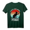 Cats And Wine Makes Everything Fine T-Shirt – Lustiges Katzen- und Wein-Design für Wein- und Katzenliebhaber, ideal zum Geburtstag und für Feierlichkeiten