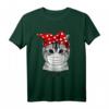 Abstand Halten Katze Schutzmaske lustiges Katzen T-Shirt – Perfektes Geschenk für Tierliebhaber und Humor-Fans