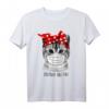 Abstand Halten Katze Schutzmaske lustiges Katzen T-Shirt – Perfektes Geschenk für Tierliebhaber und Humor-Fans
