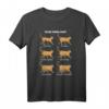 Feline Chonk Cat Chart - Lustiges Katzen Meme T-Shirt mit 'Oh Lawd He Comin' für Tierliebhaber und Meme-Fans
