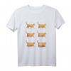 Feline Chonk Cat Chart - Lustiges Katzen Meme T-Shirt mit 'Oh Lawd He Comin' für Tierliebhaber und Meme-Fans