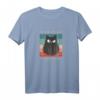 I reg mi ned auf Katzen Design mit schwarzer Katze - Humorvolles T-Shirt für Katzenliebhaber, Mamas & Papas
