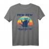 Cat Pew Pew Madafakas Vintage Retro Crazy Katze Funny T-Shirt – Lustiges Tiermotiv für Katzenliebhaber und Humor-Fans
