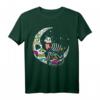 Día de Los Muertos T-Shirt mit Katze und Mond – Kulturelles Design für Feierlichkeiten und Alltag