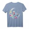 Día de Los Muertos T-Shirt mit Katze und Mond – Kulturelles Design für Feierlichkeiten und Alltag