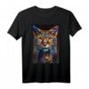 Coole Katze Geometrisch Polygon Style | Katzen T-Shirt für Katzenliebhaber und Fans