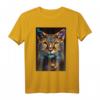 Coole Katze Geometrisch Polygon Style | Katzen T-Shirt für Katzenliebhaber und Fans
