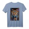 Coole Katze Geometrisch Polygon Style | Katzen T-Shirt für Katzenliebhaber und Fans