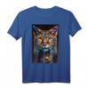 Coole Katze Geometrisch Polygon Style | Katzen T-Shirt für Katzenliebhaber und Fans