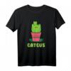 Kaktus Katzen T-Shirt - Süßes Tier- und Pflanzenmotiv für Katzen- und Kakteenliebhaber