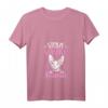 Damen Sphynx Katzen T-Shirt mit V-Ausschnitt - Lustiges Katzenmama Motiv für Katzenliebhaberinnen, Züchterinnen & Haustierbesitzer