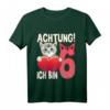 Kinder Katzen 6 Jahre Geburtstagsshirt - Süßes Katzen T-Shirt für Jungen und Mädchen zum Geburtstag & Kindergartenfeier