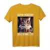 Kaffee Morgenmuffel Mitarbeiter Spruch Lustig Katze Geschenk T-Shirt - Ironisches Witzshirt für Arbeit, Teenager & Katzenliebhaber