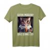 Kaffee Morgenmuffel Mitarbeiter Spruch Lustig Katze Geschenk T-Shirt - Ironisches Witzshirt für Arbeit, Teenager & Katzenliebhaber