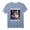Kaffee Morgenmuffel Mitarbeiter Spruch Lustig Katze Geschenk T-Shirt - Ironisches Witzshirt für Arbeit, Teenager & Katzenliebhaber