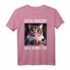 Kaffee Morgenmuffel Mitarbeiter Spruch Lustig Katze Geschenk T-Shirt - Ironisches Witzshirt für Arbeit, Teenager & Katzenliebhaber