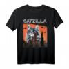 Vintage Catzilla Lustiges Kätzchen T-Shirt – Retro Katzenmode für Katzenliebhaber, Katzenmütter & -väter, perfektes Geschenk