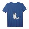 Damen Süßes Kätzchen T-Shirt mit V-Ausschnitt - Perfektes Geschenk für Katzenliebhaberinnen zu Weihnachten, Geburtstag & Valentinstag