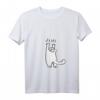 Damen Süßes Kätzchen T-Shirt mit V-Ausschnitt - Perfektes Geschenk für Katzenliebhaberinnen zu Weihnachten, Geburtstag & Valentinstag