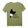Lustiges Katzenmaske T-Shirt mit schwarzer Katze - Perfektes Geschenk für Katzenliebhaber und Humorvolle Freunde