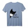 Lustiges Katzenmaske T-Shirt mit schwarzer Katze - Perfektes Geschenk für Katzenliebhaber und Humorvolle Freunde