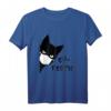Lustiges Katzenmaske T-Shirt mit schwarzer Katze - Perfektes Geschenk für Katzenliebhaber und Humorvolle Freunde