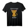 Bevor du fragst Nein lustiges Design mit süßer Katze - Sarkastisches T-Shirt für Misanthropen, Introvertierte & Einzelgänger als Geschenk