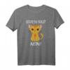 Bevor du fragst Nein lustiges Design mit süßer Katze - Sarkastisches T-Shirt für Misanthropen, Introvertierte & Einzelgänger als Geschenk