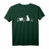 Bücher Katzen Herzschlag Liebe Herz T-Shirt – Geschenk für Leseratten, Schriftsteller, Lehrer & Bibliothekare, ideal für Literaturfans