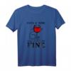 Cats & Wine Make Everything Fine - Katzen & Wein Geschenkidee T-Shirt für Liebhaber, perfekt für Geburtstag & Weihnachten