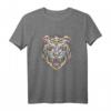 Tigerkopf Raubkatzen Motiv T-Shirt - Dschungel Katzen Design, Klassisch geschnitten, doppelt genähter Saum