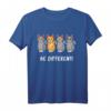 Be Different Katzen Spruch T-Shirt - Süßes Katzen Design, perfektes Geschenk für Katzen- und Naturschutzliebhaber
