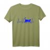 Herzschlag Katze T-Shirt – Geschenk für Katzenliebhaber & leidenschaftliche Tierfreunde