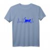 Herzschlag Katze T-Shirt – Geschenk für Katzenliebhaber & leidenschaftliche Tierfreunde