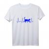 Herzschlag Katze T-Shirt – Geschenk für Katzenliebhaber & leidenschaftliche Tierfreunde