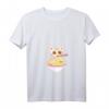 Damen Koreanische Kleidung für Teenager & Mädchen – Japanisches Ramen-Katzen T-Shirt mit V-Ausschnitt, Süßes Anime-Geschenk