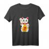 Winkekatze Maneki Neko Lucky Cat T-Shirt – Glücksbringer, Liebe & Feng Shui Design für positive Energie
