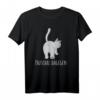 Pauschal Dagegen Katze T-Shirt - Lustiges Geschenk für Katzenliebhaber und Katzenbesitzer mit Spruch für Geburtstag, Weihnachten, Muttertag & Vatertag
