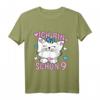 Kinder Ich bin schon 9 Jahre Mädchen Geburtstag Outfit mit Katze - Niedliches Geburtstags T-Shirt für Mädchen, Schulfeier & Party