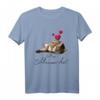 Lieblings Schlafshirt Katze mit Herz – Kuscheliges Katzenmotiv Pyjama T-Shirt für Katzenliebhaber und Tierfreunde